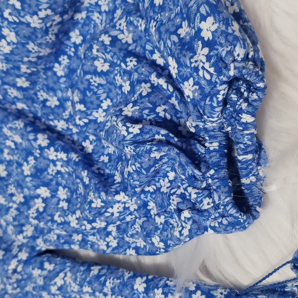 B.DARLIN FLORAL BLUE MINI DRESS SIZE 1/2 - Picture 11 of 11